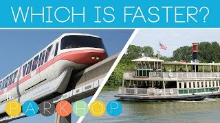 Which is Faster: Disney World Monorail or Ferryboat?