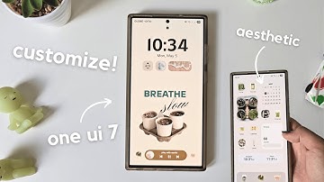 how to make your samsung phone aesthetic for free! | one UI 7