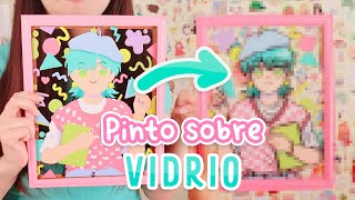 Pinto sobre vidrio! TUTORIAL  | Glass painting