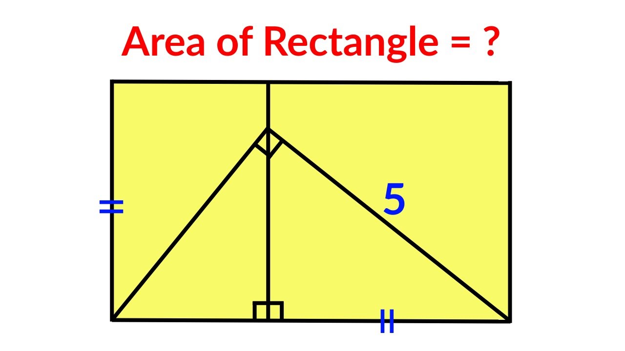 Find the area of the rectangle | 2 Different Methods - YouTube