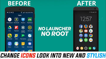 How To Change Mobile Icons Style In Android | No Launcher | No Root