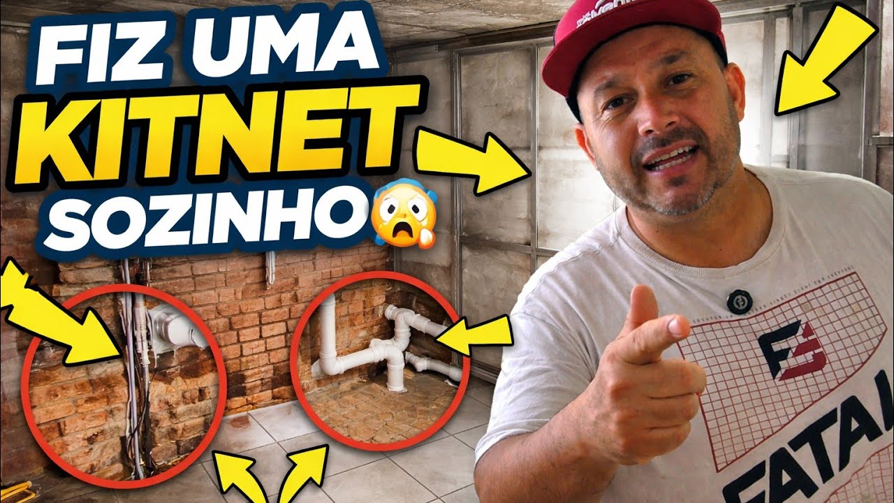 OBRA RAIZ: FIZ PISO, ESGOTO E ELÉTRICA SOZINHO