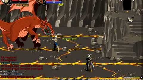 AQW Glitch: Solo Red dragon