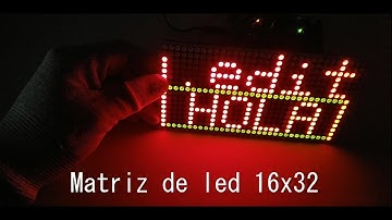 matriz de led 16x32 con arduino