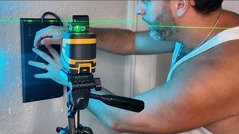 ASOBRIS 360° Laser Level with Tripod - Self-Leveling Green Cross Line Laser Tool