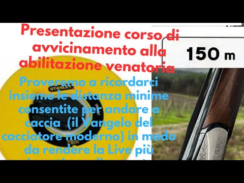 Corso di avvicinamento alla licenza venatoria.