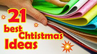 💥 21 IDEAS 💥 BEST Christmas Crafts Foamiran Decorations