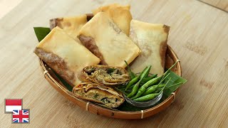 Praktis, Renyah dan Lembut! Resep MARTABAK TELUR DAGING KECAP [Cocok Untuk Stok]