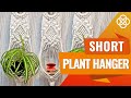 Macrame Plant Hanger DIY | Macrame DIY | Short Macrame Plant Hanger