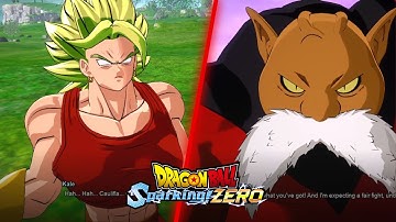 Kale Berserk vs Toppo Interactions and Combat - Dragon Ball Sparking Zero