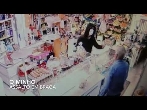 Proprietário enfrenta ladrão com pé de cabra em Braga