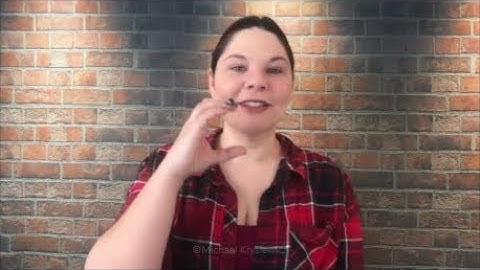 Christine Barger uses American Sign Language