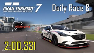 #1 IN THE WORLD | Gran Turismo 7 Daily Race B | Mazda Atenza Gr.4 | 2:00.331 | Gr.4 Setup Guide