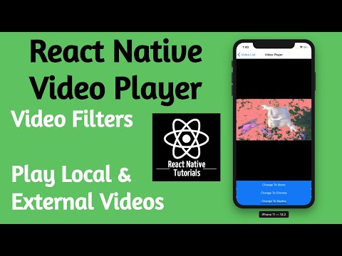 #37 React Native Video Player | Play Local & External Videos | Video With Filters