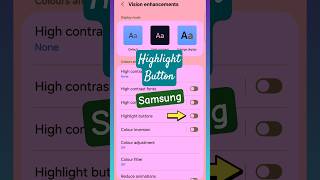 Highlight Button in Samsung Mobile? #shortsfeed #ytshorts #highlights