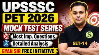 UPSSSC PET 2026 Best Mock Test Series #14 | Most Important Questions Practice Set | GYAN SIR BATCH screenshot 3