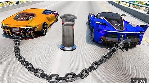 Satisfying Car Crash Game BeemNG Drive - HIGH SPEED JUMPS #7