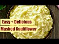 EASY + DELICIOUS Cauliflower &quot;Mashed Potato Recipe&quot; | (Low Carb Thanksgiving Recipe in 1 min)