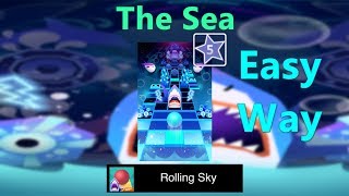 Rolling Sky Level 50 - The Sea - 100% Completed - Easy Way