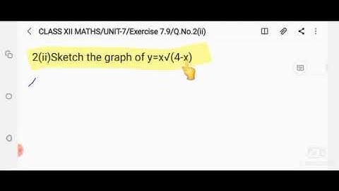 CLASS XII MATHS UNIT-7 Exercise 7.9/A.No.2(ii)/Sketch the curve