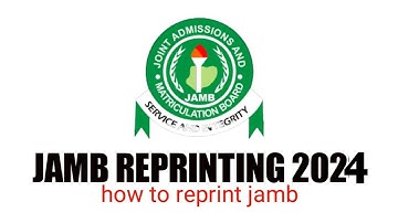 How To Reprint Jamb Slip 2024