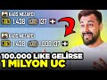 100.000 LIKE GELİRSE 1 MİLYON UC Mİ ? / PUBG MOBILE KASA KUTU AÇILIMI