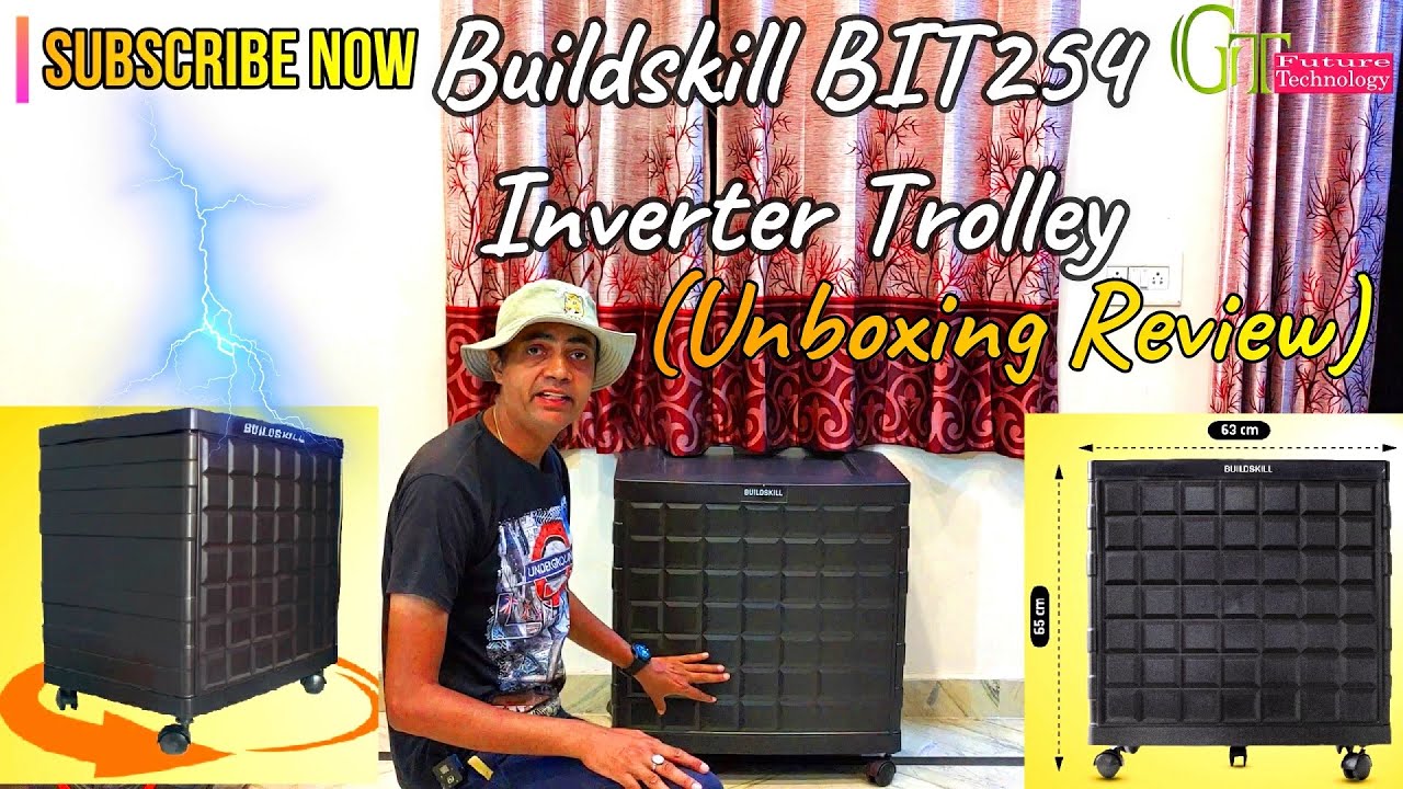 Buildskill BIT254 Inverter Trolley Unboxing Review | Buildskill inverter trolley Installation guide