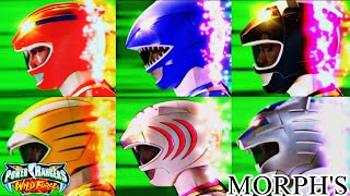 Power Ranger's WildForce All Ranger's Morph's #powerrangers #powerrangerswildforce #gogopowerrangers