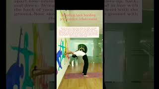 standing chakrasana standing  chakrasan step to step /how to do chakrasana with wall #chakrasan