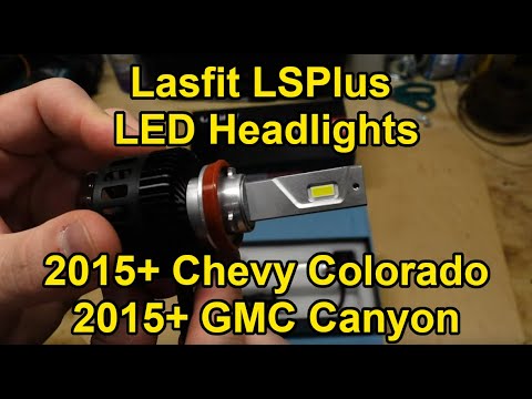 [KĀ TO] Uzstādīt Lasfit LSPlus LED priekšējo lukturu spuldzes — 2015+ GMC Canyon (H11 un 9005)