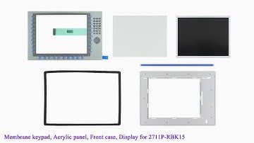 2711P-RBK15 Front Plastic Case, Membrane keypad, LCD for PanelView Plus 1500