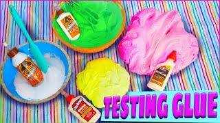 Fluffy Slime Wood Glue Challenge! No Activator! Which Glue Makes the Best Slime?