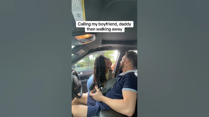 Calling my boyfriend daddy then walking away 🤣 #shorts