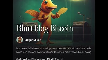 Earn Bitcoin with Blurt.blog 