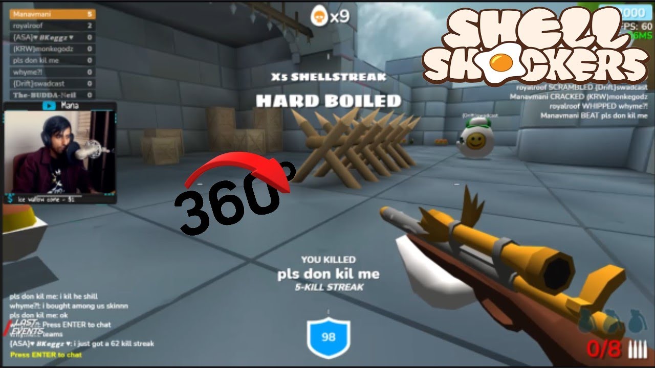 360 NO SCOPES  SHELL SHOCKERS 