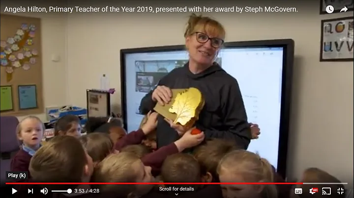 Angela Hilton,  Primary Teacher of the Year 2019, ...