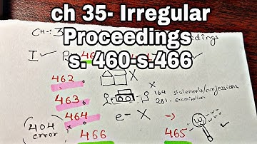 Best Tricks for CrPC ch 35 (s 460-466)