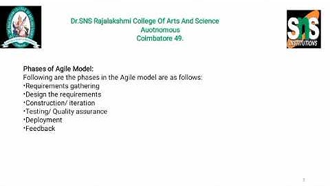 #lecture video#T.Maheshwari Assistant professor#Agile Technology