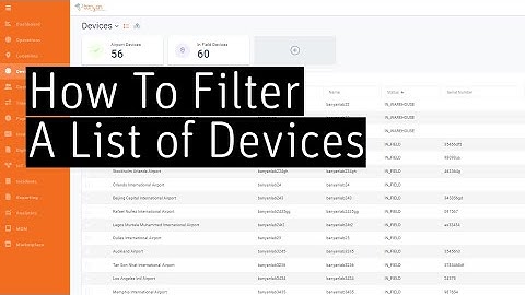 How To Filter a List of Devices in Canopy