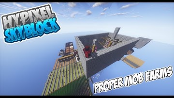 How to Make Proper OP Mob Farms (With Minions) - Hypixel Skyblock