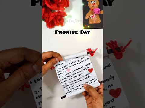 Best Promise day wishes 2023 | Promise card making ideas |Happy Promise day #shorts #promiseday #diy