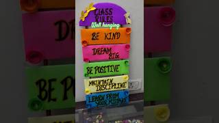 classroom rules/ class room rules wall hanging,DIY #youtubeshorts #diy #classroom #wallhanging