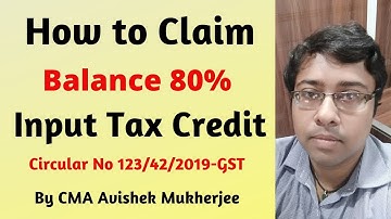 How to claim Balance Input Tax Credit| Circular No-123/42/2019-GST| Confusion in GSTR 3B filing