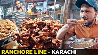 Ranchore Line Street Food in Old Karachi | Sitara Market ki Indian Saree and Idols Shops, Pakistan