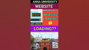 Anna University Website Loading?🤔#annauniversity#regulation2021 #result #loading#engineeering #r2021
