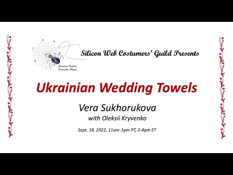 Vídeo: Ornamento ucraniano na toalha de casamento