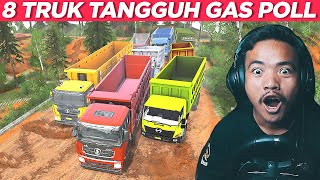 PERTARUNGAN 8 TRUK TANGGUH INI YANG PALING GANAS - Spintires Mudrunner