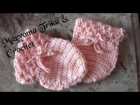 كروشيه كفوف قفازات بيبى سهلة جدا ورقيقة Crochet Baby Gloves 