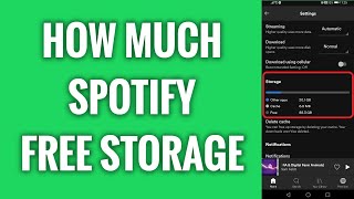 See How Much Spotify Storage You Have Available