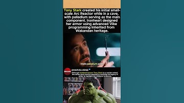 Tony Stark made his first tiny Arc Reactor with palladium.!🛑🔘🟡 #ironman